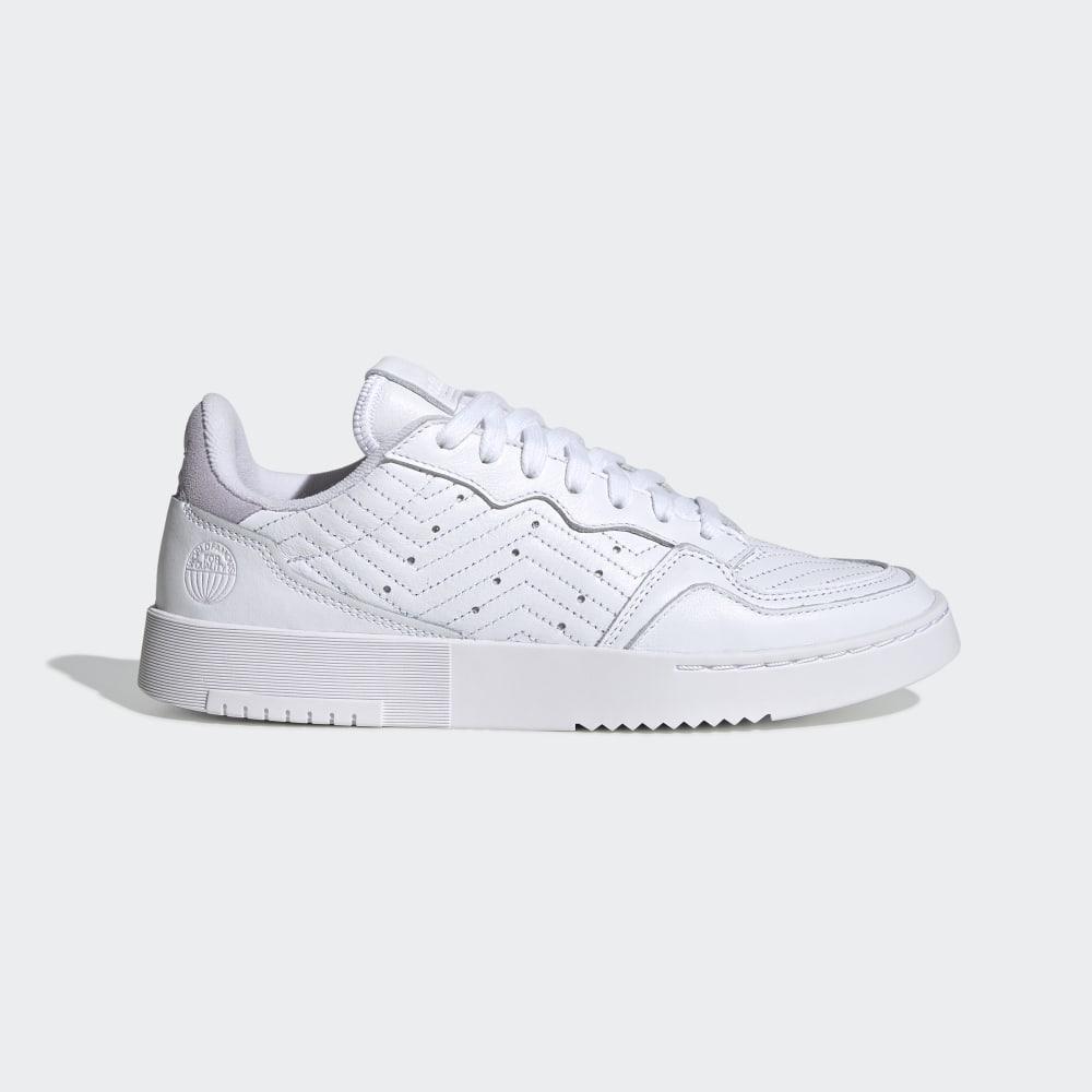 Adidas Women's Supercourt Originals Shoes White/Purple Ireland EG9053